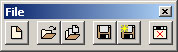 Pasek narzędziowy File