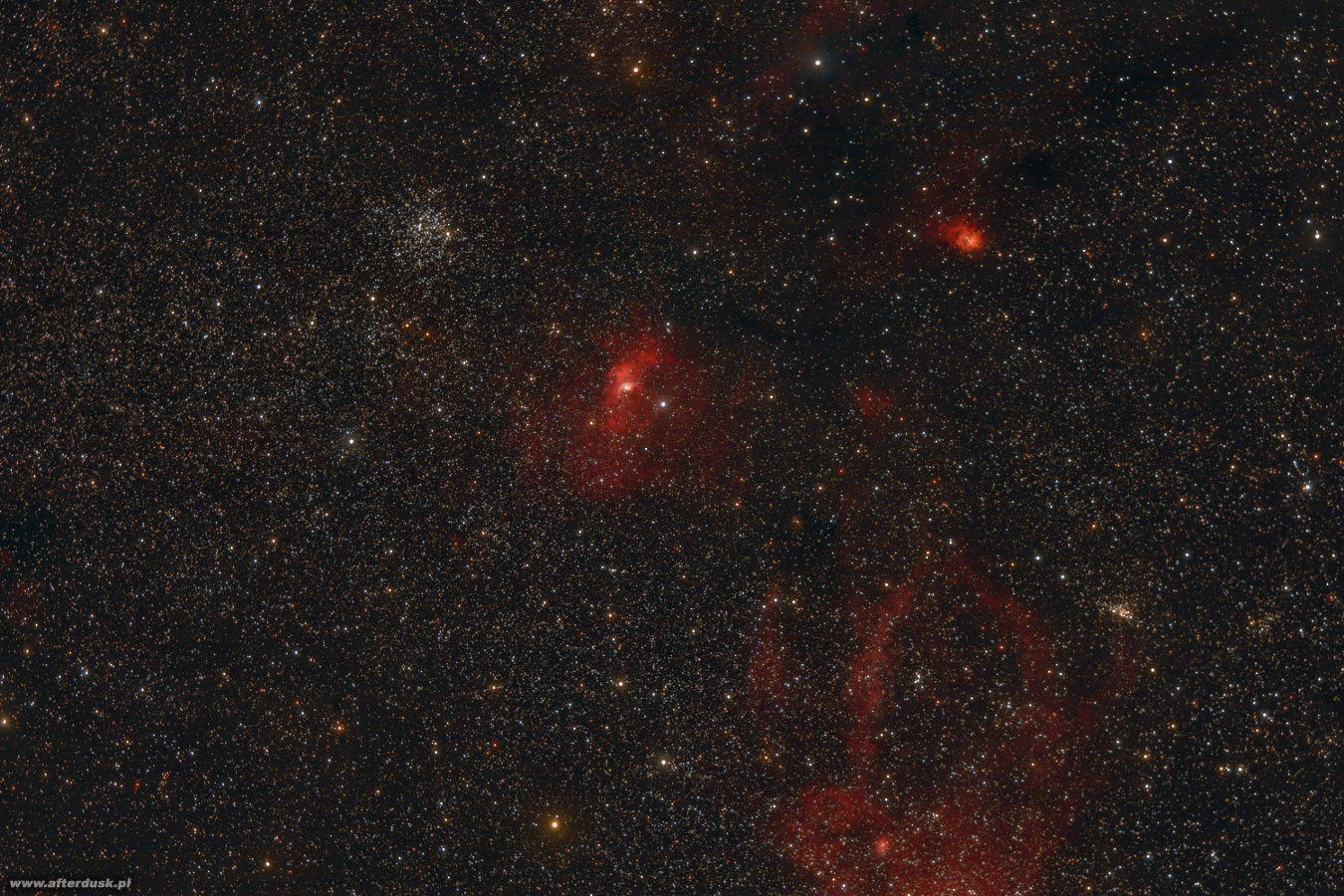 M52, NGC7635