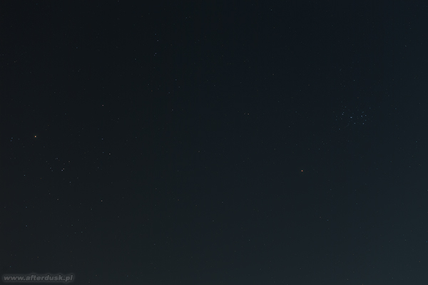 Mars, Plejady i Hiliady 31. marca 2019 roku