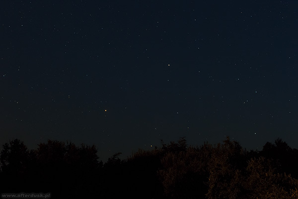 Mars i Saturn 31. sierpnia 2016 roku