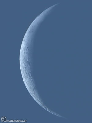 Księżyc, faza 8.4, średnica &rdquo;