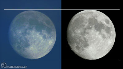 Księżyc - wschód i górowanie