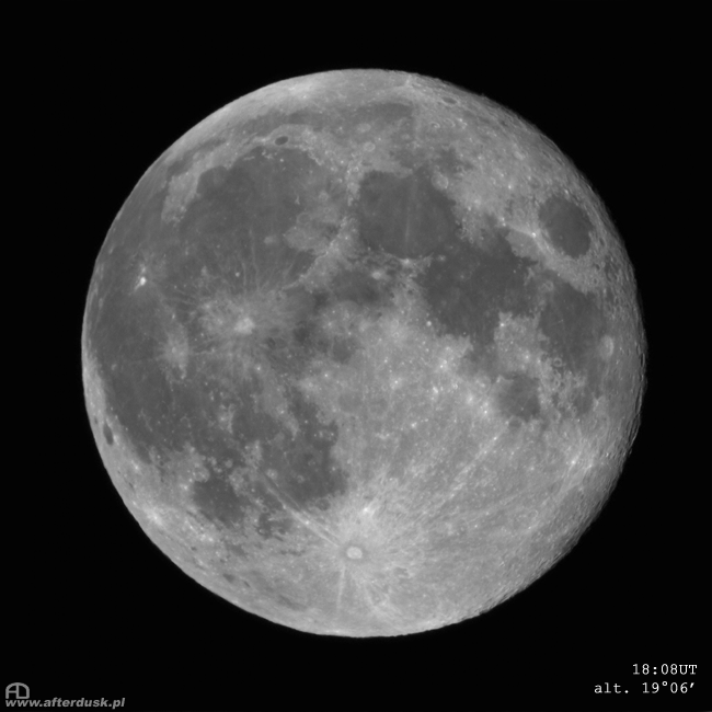 Księżyc - wschód, górowanie i zachód