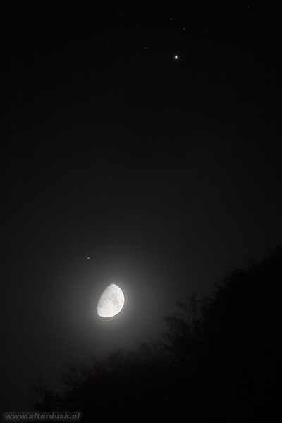 Księżyc i Jowisz trochę bliżej