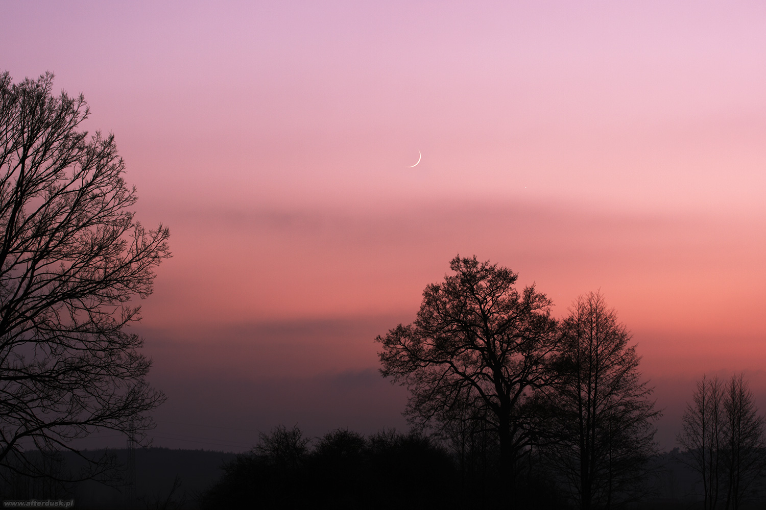 Księżyc, Jowisz, Merkury