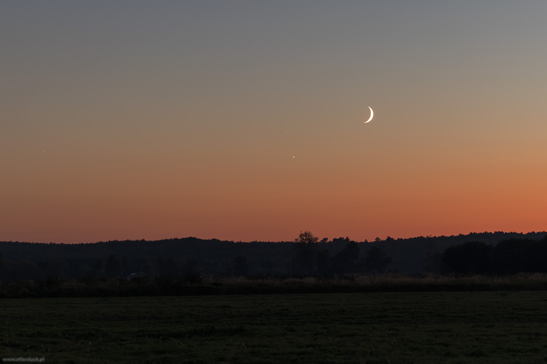 Księżyc i Wenus 16:56UT