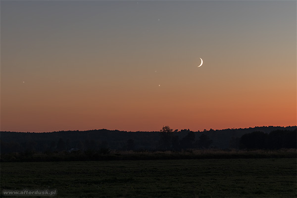 Księżyc i Wenus 16:56UT