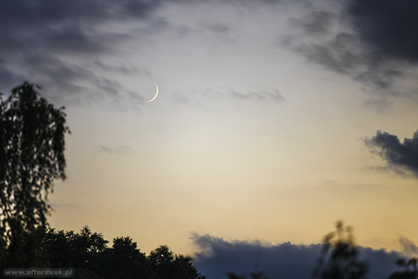 Księżyc i Wenus 19:35UT