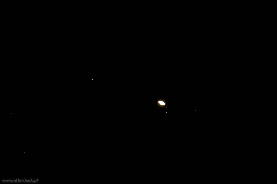 Saturn z księżycami 31.03.2007