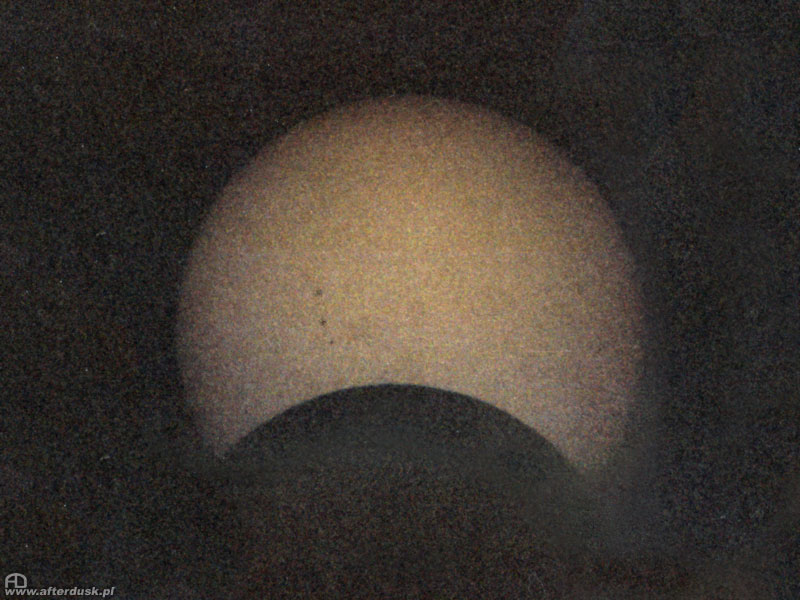 Faza częściowa 9:55UT