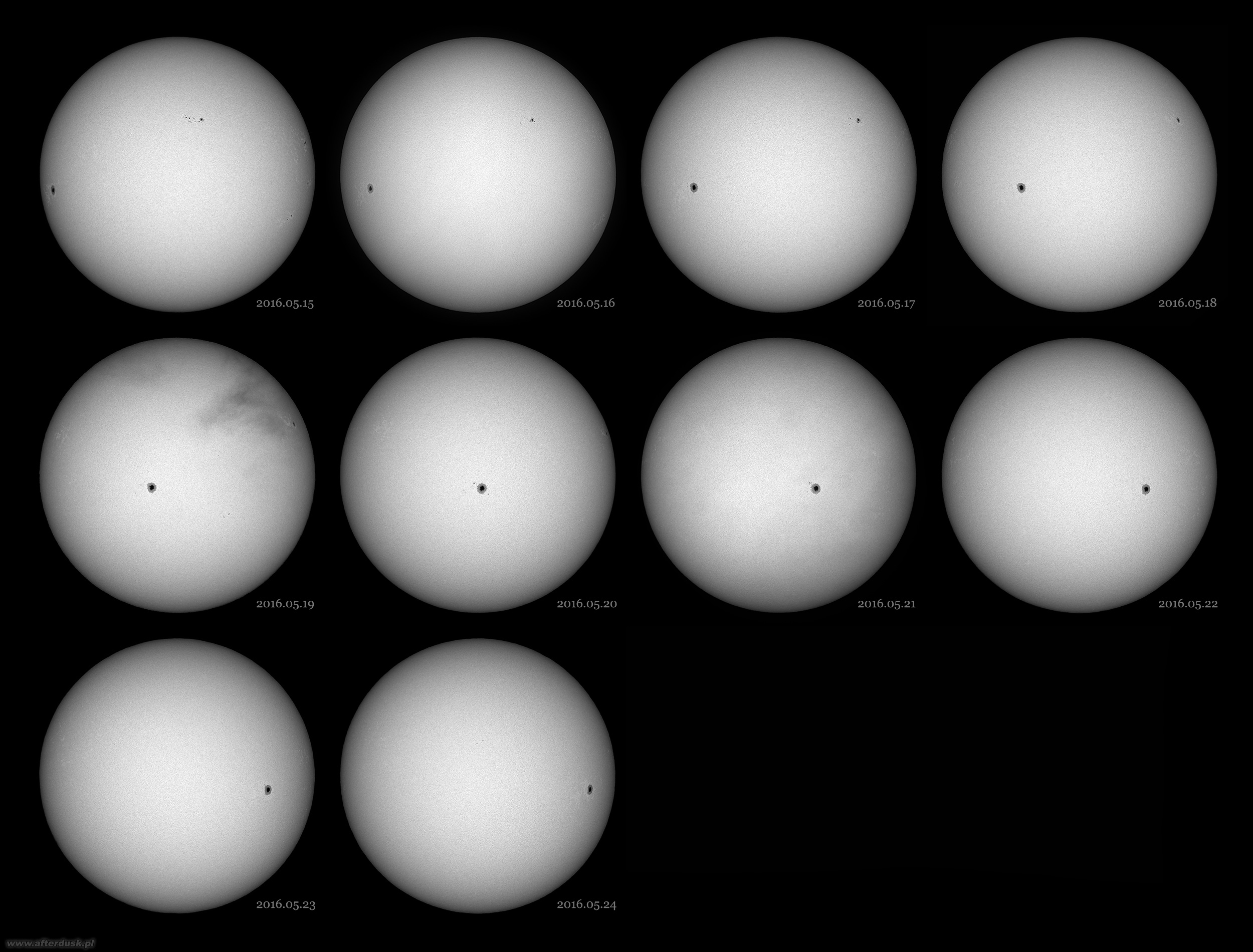 Słońce, 2016.05.15-24