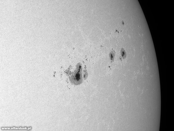 Słońce, grupy 1519-1521