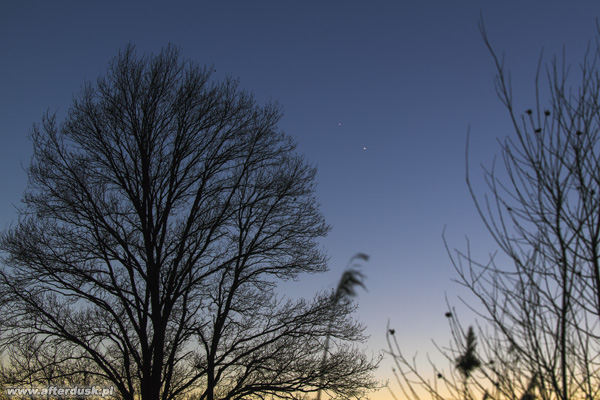 Wenus i Jowisz, 28.02.2023, 17:17UT