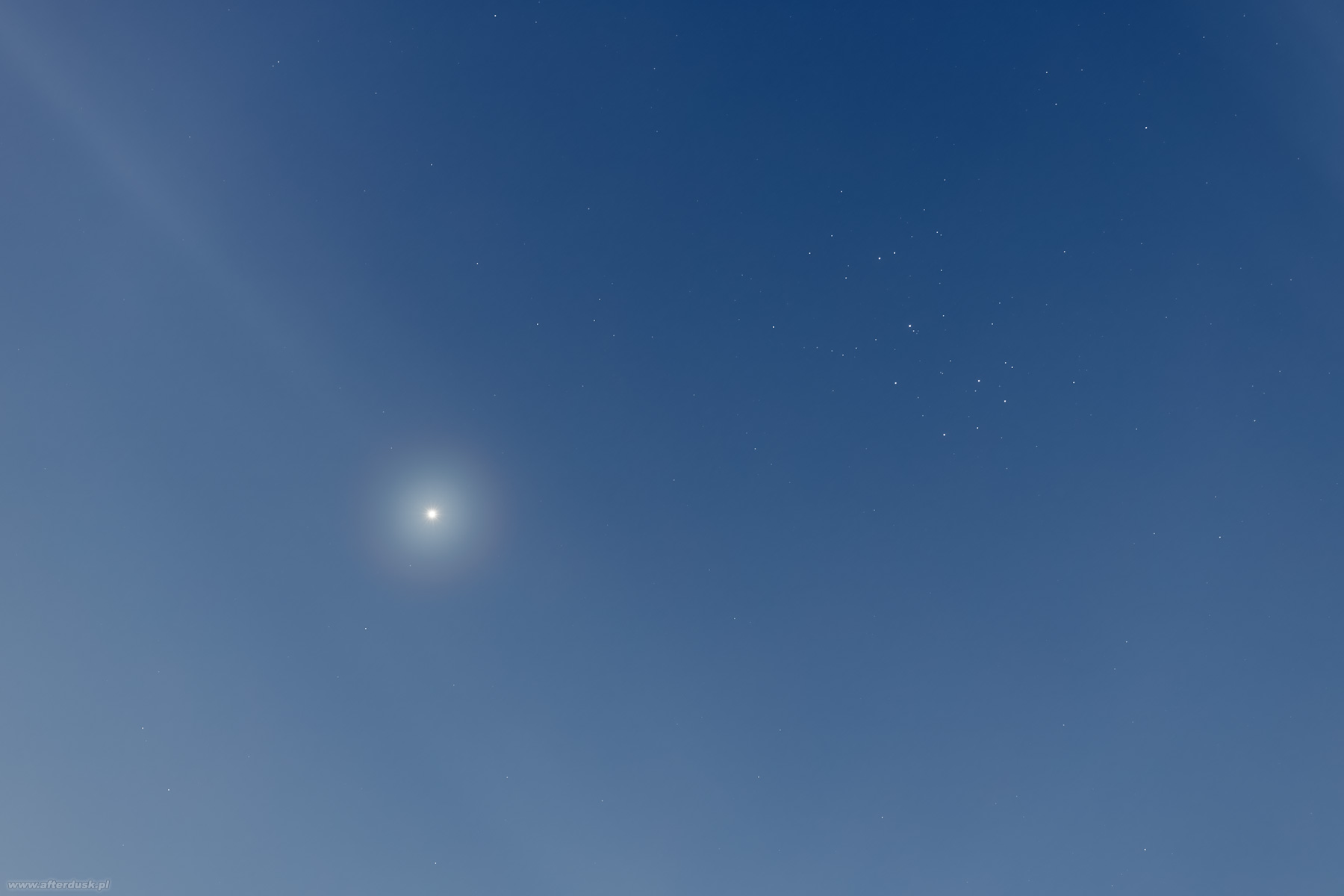 Wenus i Plejady, 10.04.2023