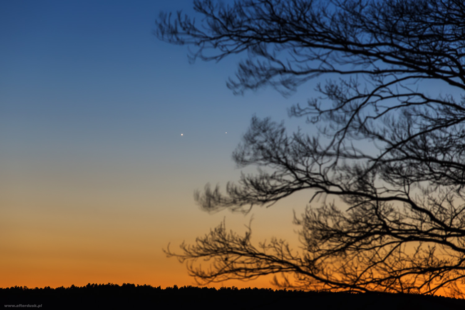 Wenus i Merkury, 16:13UT