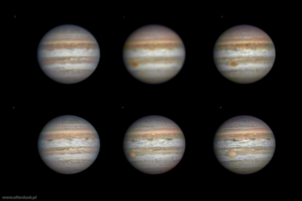 Jowisz w fltrach IR i L, 26. maja 2017 roku