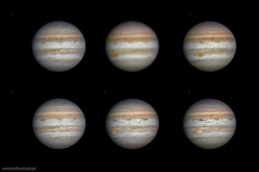 Jowisz w fltrach IR i L, 26. maja 2017 roku