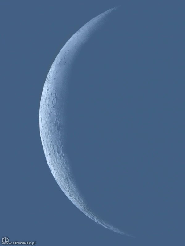 Księżyc, faza 8.4, średnica ”