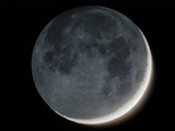 2007.05.18, Światło popielate Księżyca w fazie 6.1%