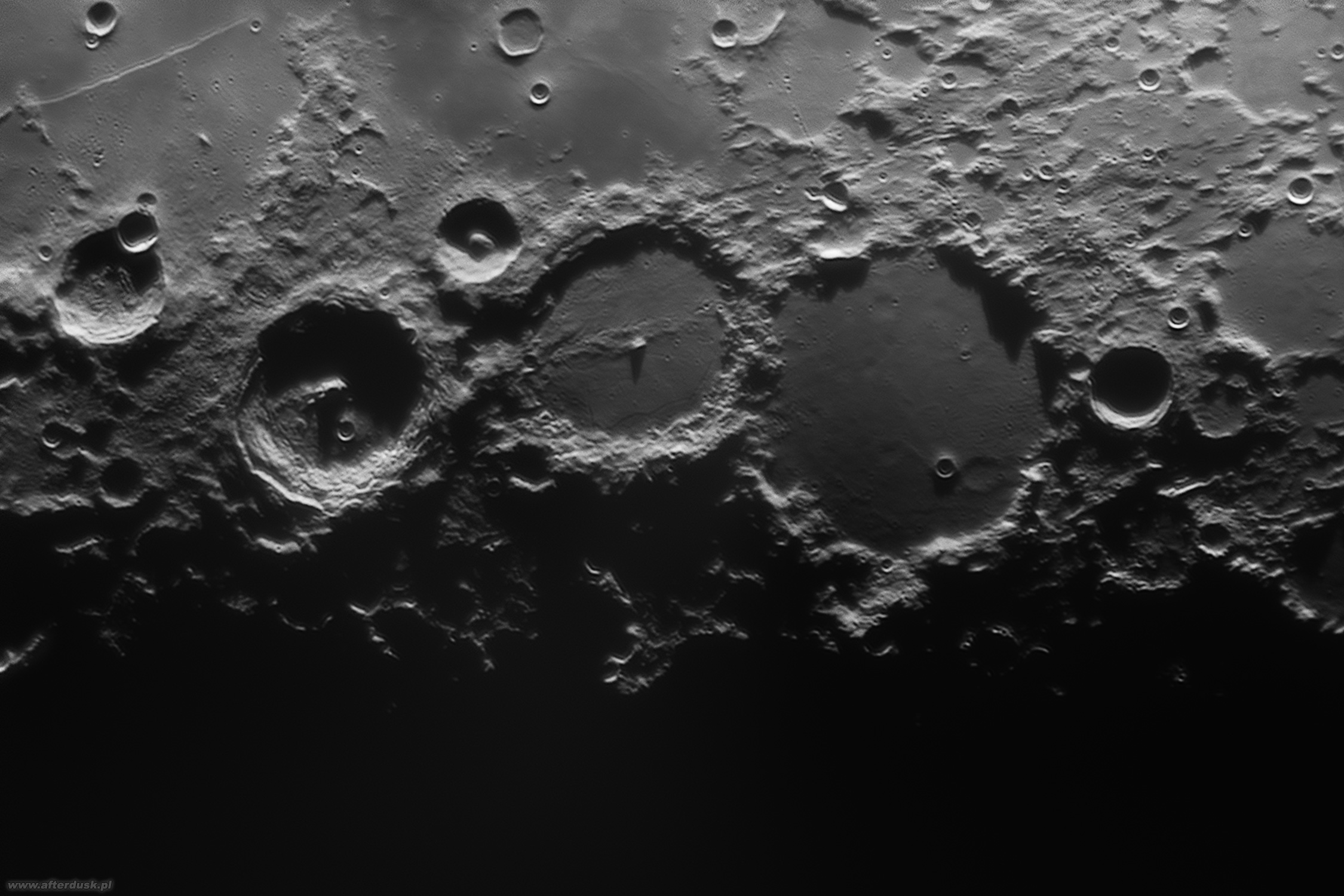 Ptolemaeus, Alphonsus, Arzachel, faza 45.4%