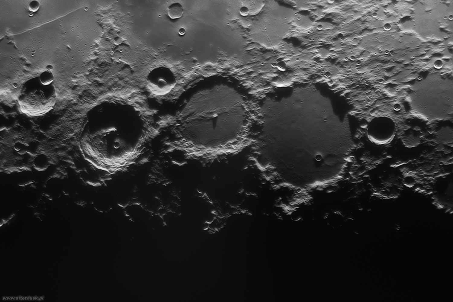 Ptolemaeus, Alphonsus, Arzachel, faza 45.4%