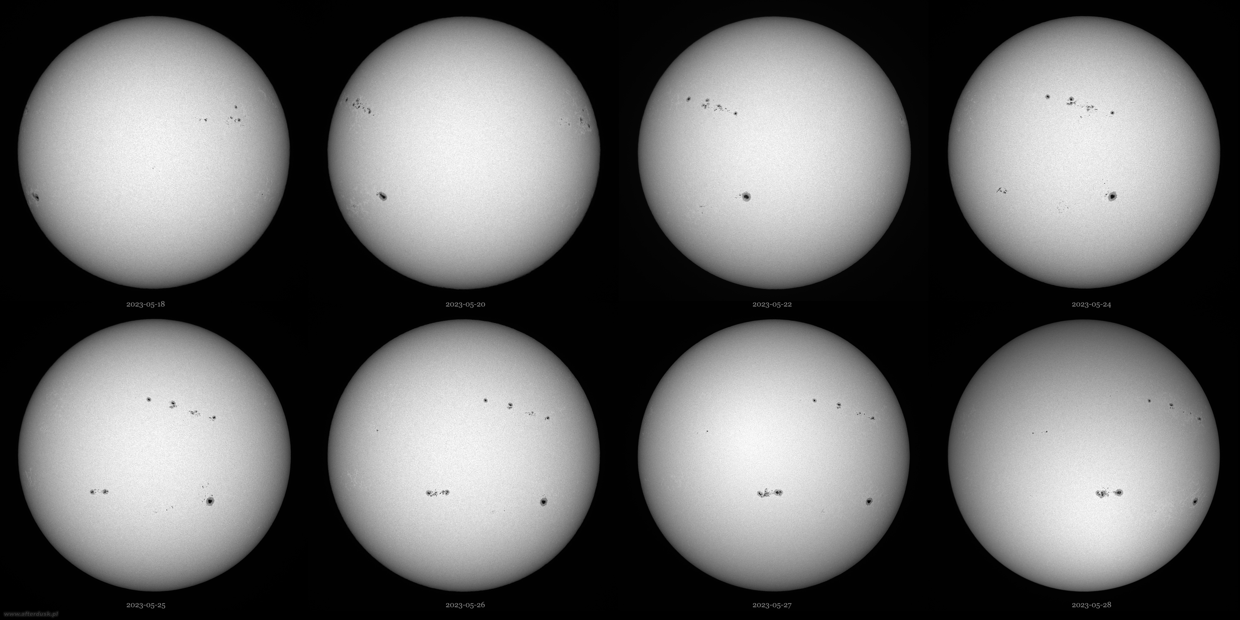 Słońce, 2023.05.18 - 28